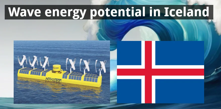 Wave energy potential in Iceland