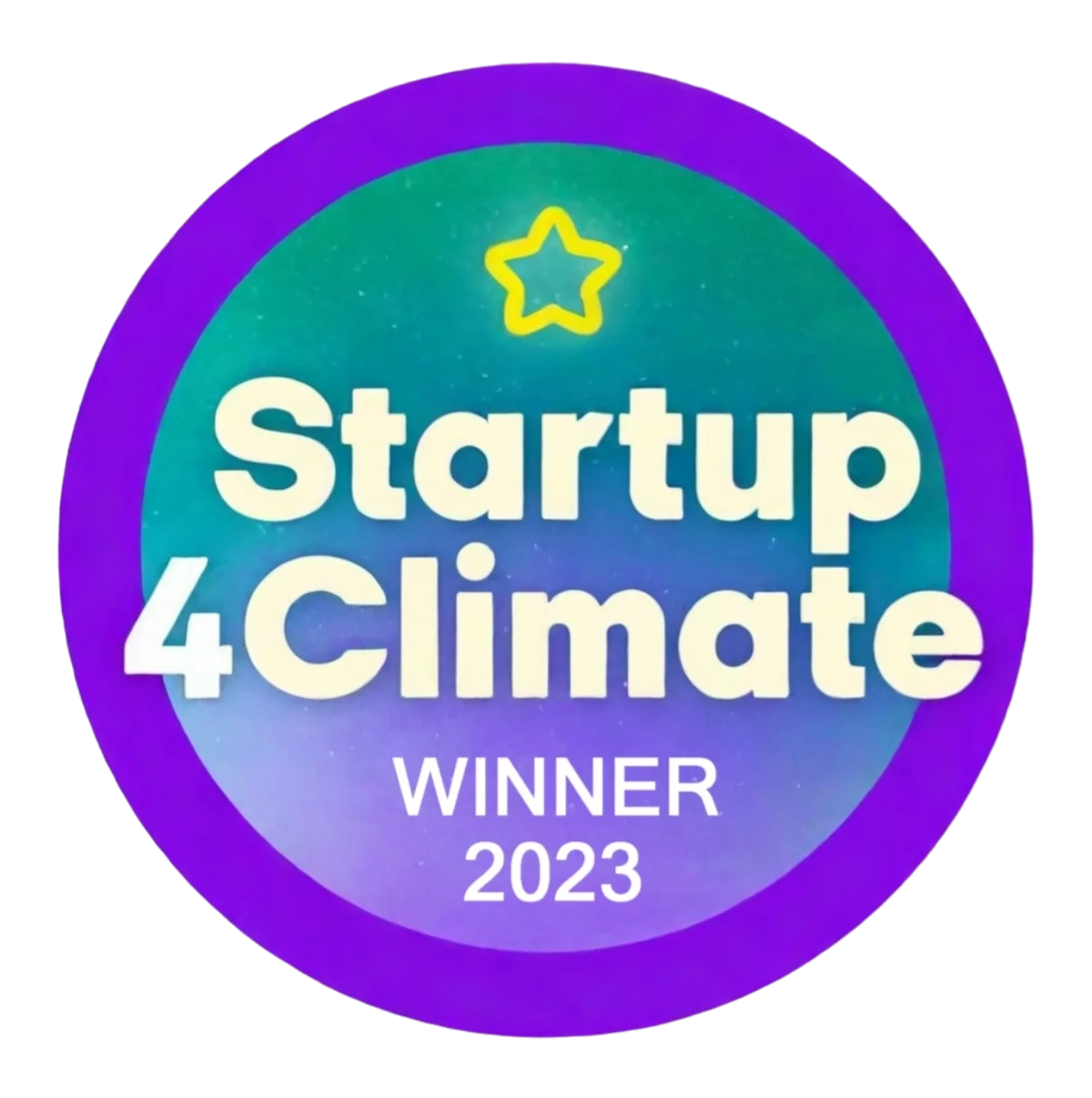 Startup 4 Climate award logo, won by NoviOcean in 2023