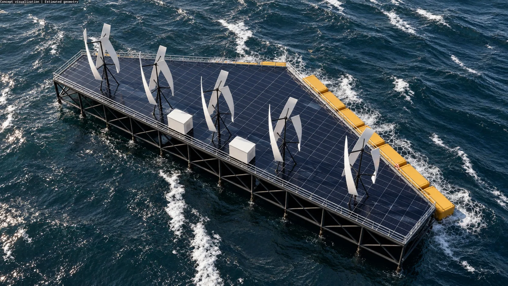 NoviOcean Medi Wave 850H — rear-left aerial concept at sea