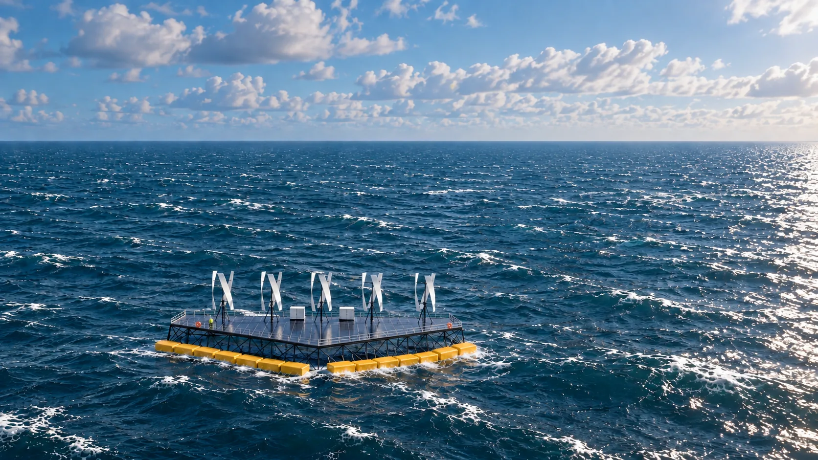 NoviOcean hybrid platform — open-ocean concept